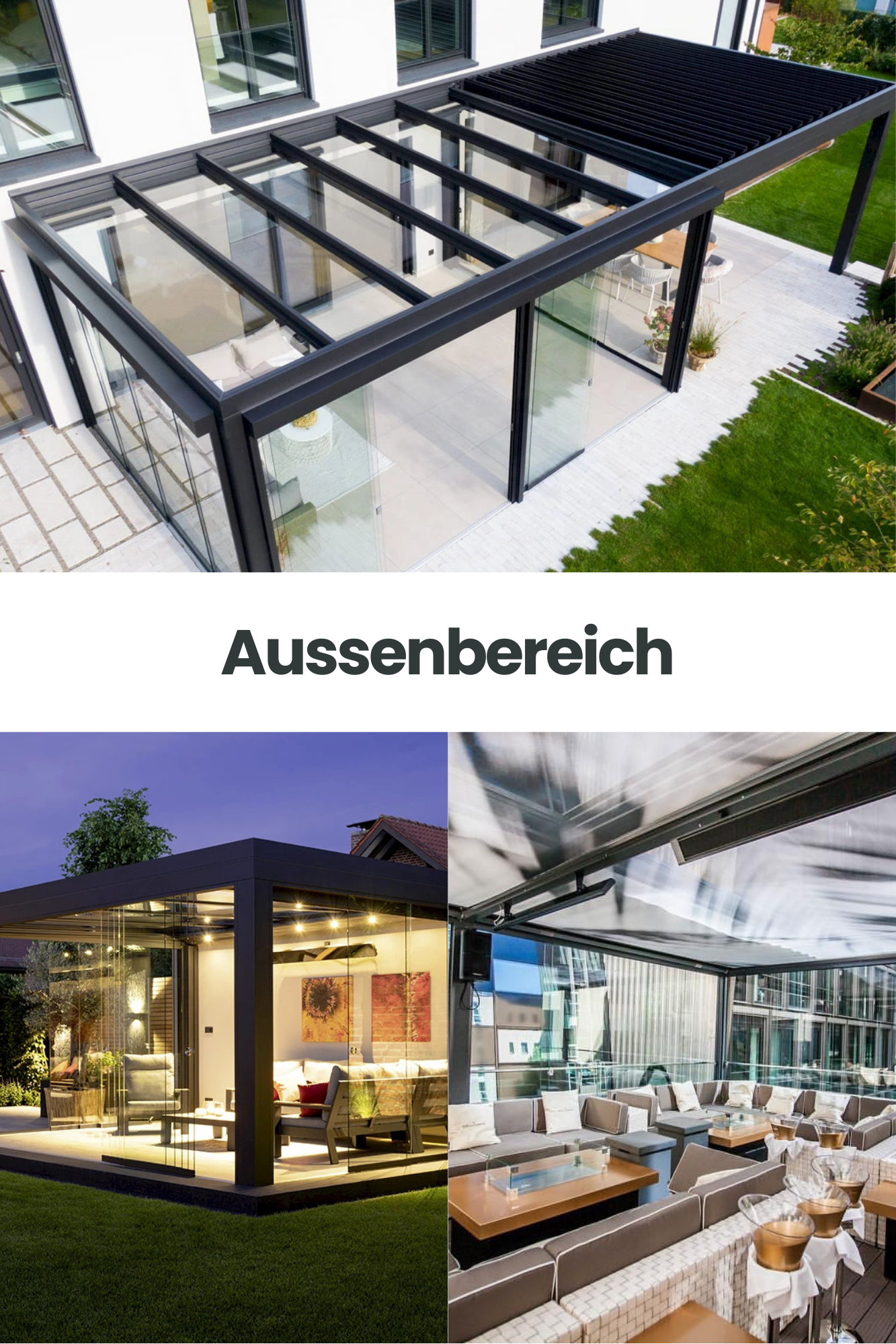 Wintergarten und Terrassendächer in Konstanz Entdecken Sie maßgefertigte Terrassen-Pavillons, die modernes Design, durchdachte Technik und zuverlässigen Schutz vereinen